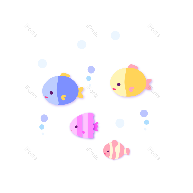 蓝色图片,泡泡元素,动物PNG,黄色免抠素材