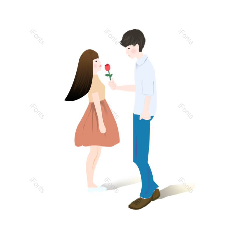 节日图片,清新元素,玫瑰花PNG,约会免抠素材