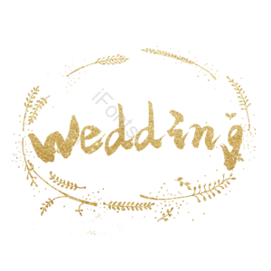 金色 婚礼 金粉 邀请 wedding 边框