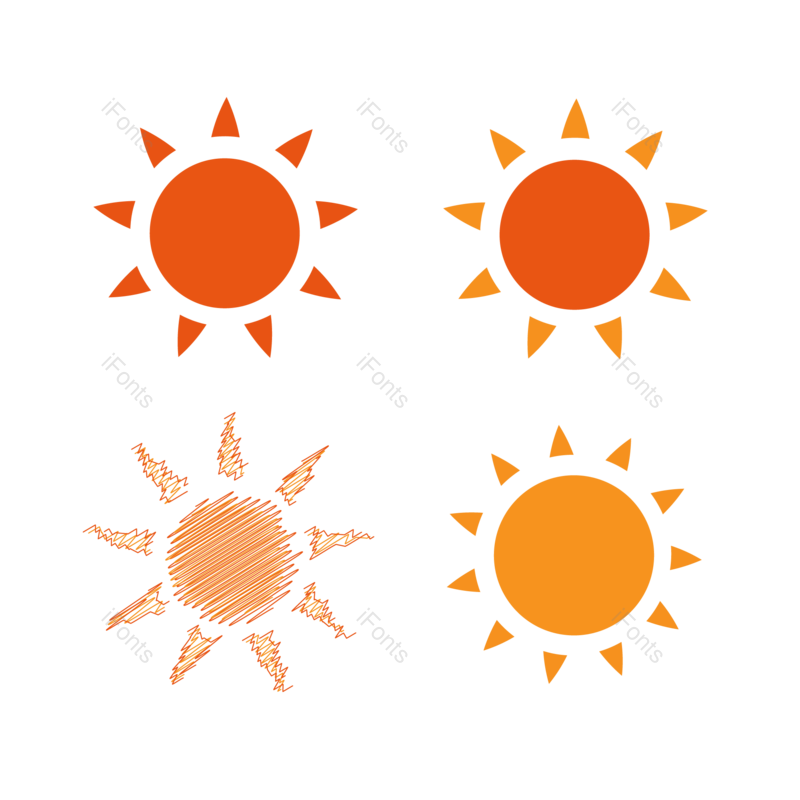 太阳图片,阳光元素,黄色PNG,粉色免抠素材