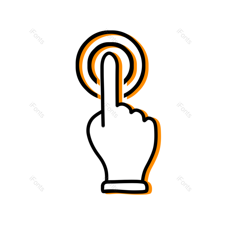 图标图片,简约元素,小图标PNG,手指免抠素材