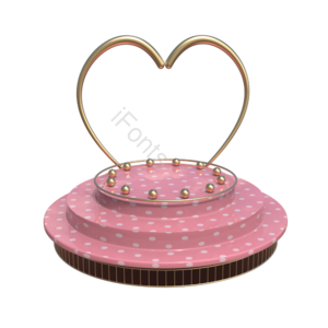 展台 粉色 小舞台 电商展台 金属球 c4d展台 C4D 3d立体插画