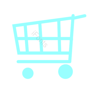 购物 车 蓝色 小清新 png psd 
