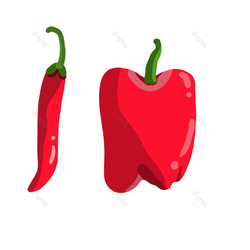 蔬菜图片,装饰元素元素,辣椒PNG,卡通手绘免抠素材