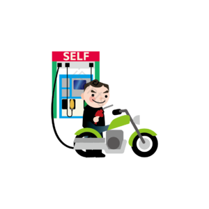 加油站 汽车 设施 卡通 车辆 插图 汽油