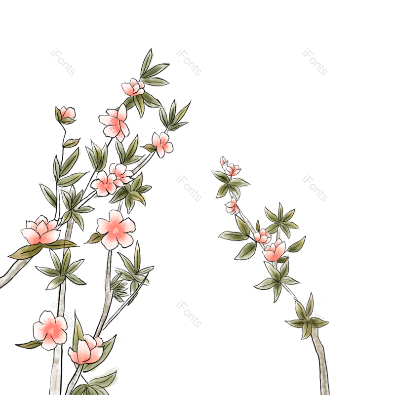 装饰图片,复古元素,素材PNG,花朵免抠素材