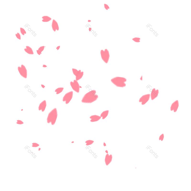 装饰图片,春季元素,花瓣PNG,漂浮免抠素材