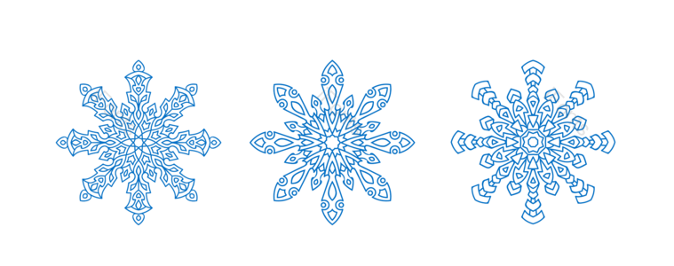 蓝色 雪花 效果 图案 素材 PNG