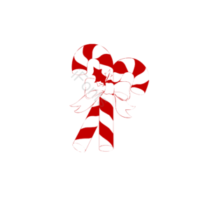 卡通手绘  圣诞节  拐杖  魔法棒 
