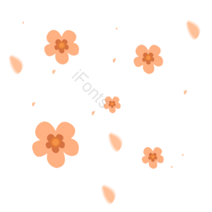 春天 漂浮元 素粉色花朵 手绘桃花 元素设计 春天元素 春季 花瓣