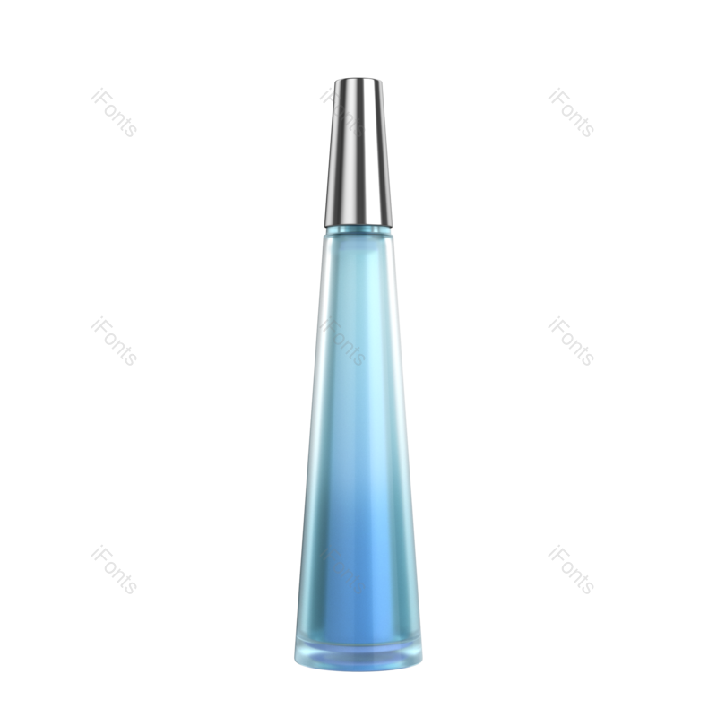 产品图片,蓝色元素,玻璃瓶PNG,3D免抠素材