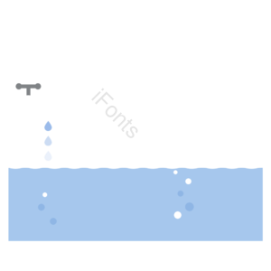 水龙头 滴水 水池 开关 矢量元素 免抠