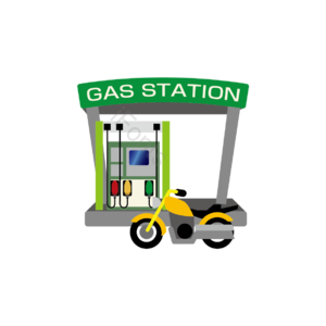 加油站 汽车 设施 卡通 车辆 插图 汽油