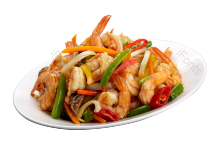 特殊 菜品 菜椒 蔬菜 虾仁 海鲜 健康