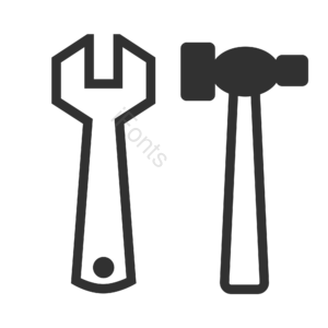 工具 扳手 锤子 黑色 实用  png