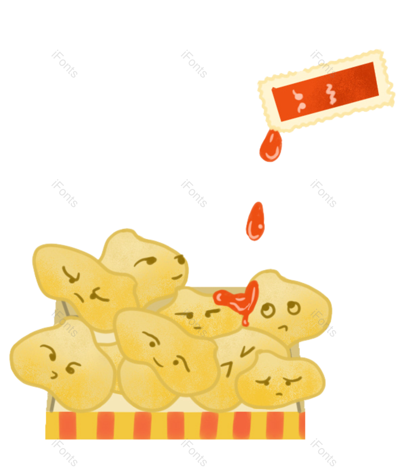 装饰图片,插画元素,手绘PNG,食物免抠素材