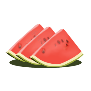西瓜 切牙西瓜 夏天 水果 高清 矢量 立夏