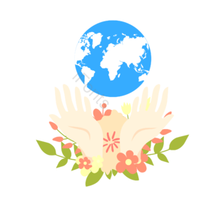 保护 地球 环保 节约 垃圾分类 花卉 绿叶 地球日
