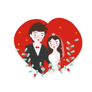 喜庆 婚庆 装饰元素设计 卡通手绘 喜庆元素 婚庆元素