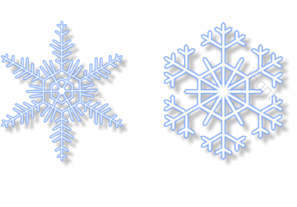 蓝色 冬天 雪花 效果 图案 素材