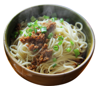 瓷碗 葱花 面条 食物 热的 美味