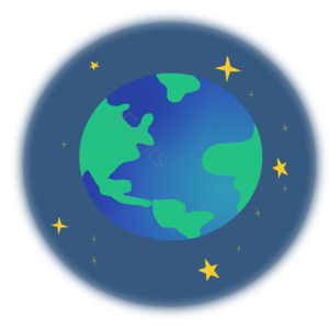 星球 宇宙 星星 地球 蓝色星球 卡通地球 手绘地球