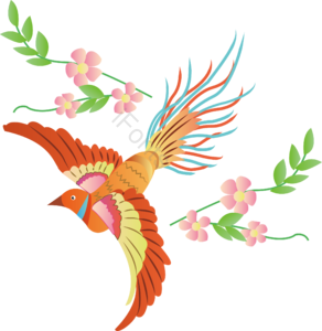 手绘 中国风 喜鹊 锦鸡 桃花 梅花 国风 春天