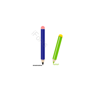 开学换新  卡通铅笔  文具  铅笔 