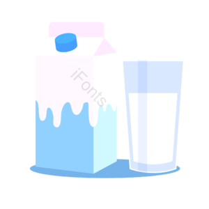 白色 蓝色 牛奶 杯子 盒装 蛋白质