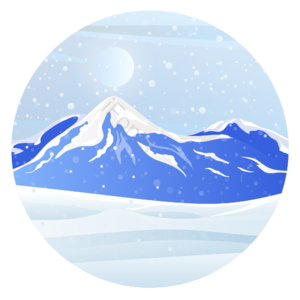霜降 二十四节气 冬天 雪山 寒冷 传统节气