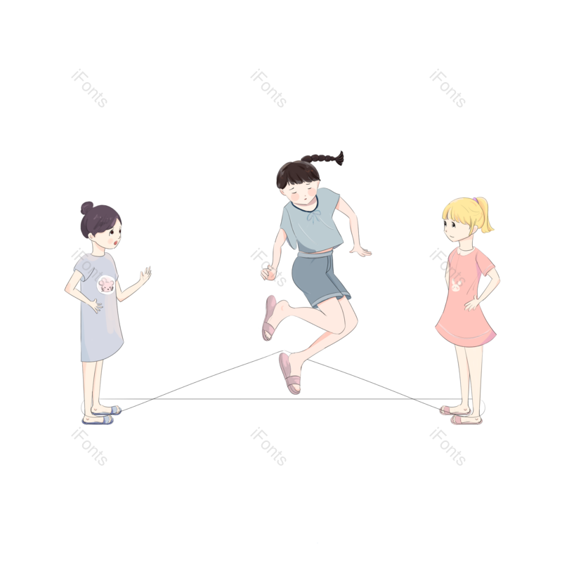 复古图片,卡通元素,小女孩PNG,可爱免抠素材