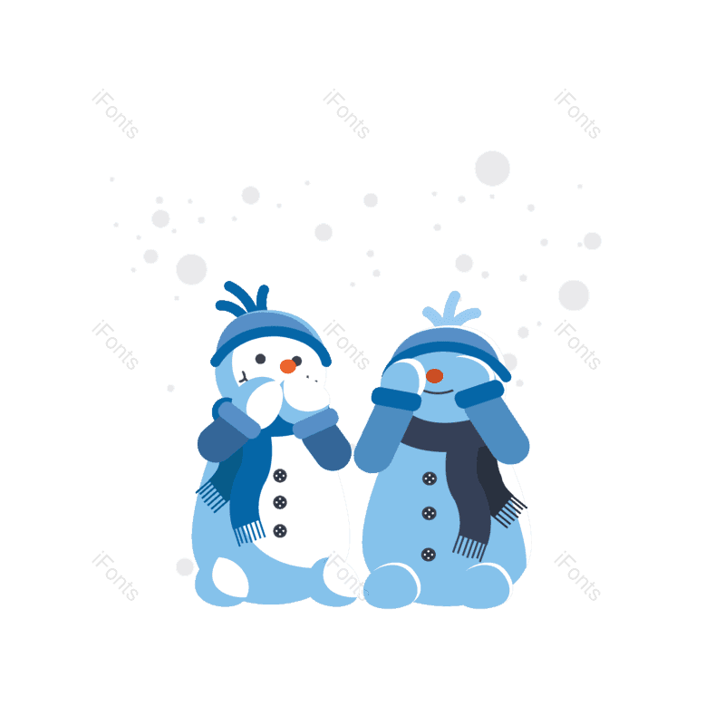设计元素图片,雪人元素,圣诞雪人PNG,圣诞免抠素材