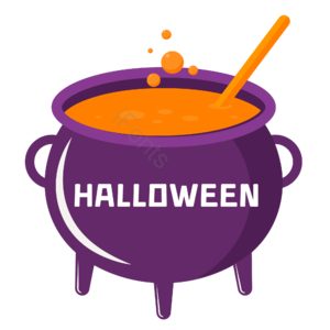 万圣节 halloween 西方鬼节 药水 药水熬制 紫色扁平化