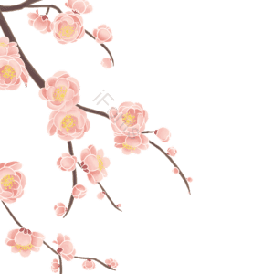 中国传统二十四节气 立冬 梅花 节日节气 冬天 设计元素