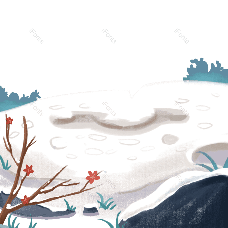 雪景图片,设计元素元素,立冬PNG,场景免抠素材