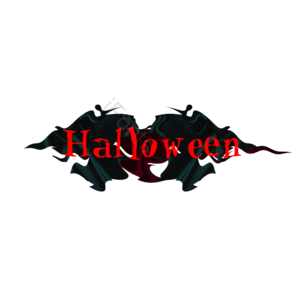 万圣节 Halloween 万圣节艺术字  红色 万圣节边框