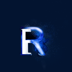 双11 高级质感 R字母 艺术字 元素 质感