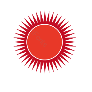 红色 太阳 卡通太阳 扁平化 炎热夏天太阳 阳光