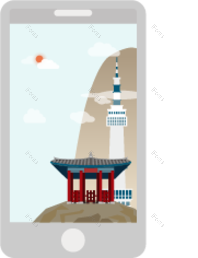 山矢量图片,手机矢量元素,太阳矢量PNG,灰色免抠素材