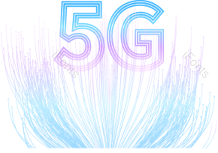 5G 数据 传输 快速 通讯 元素 矢量