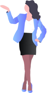 去工作 事业 人物 商务 女性 扁平 穿一件西装 西装