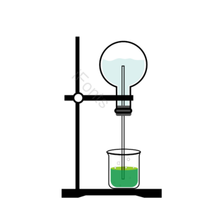 仪器 化学仪器 卡通仪器 化学 手绘 烧杯 铁架台 化学用具