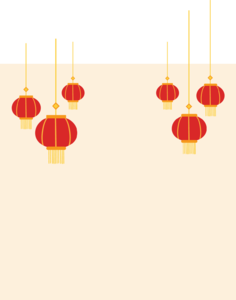 2019 新年 红色 喜庆 灯笼 元素 新年快乐 