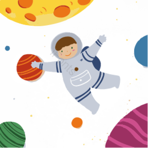 元素 动画片 宇宙 太空人宇航员 星星 航空 星形矢量 卡通矢量图