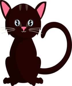 矢量猫咪 可爱猫咪 猫咪 卡通动物 卡通猫咪 卡通宠物 黑色猫咪