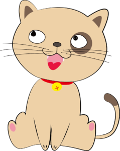 卡通猫 插画 手绘 卡通 猫 米黄色 可爱