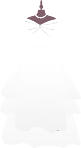 连衣裙 礼服 婚纱 婚礼用品 婚礼 简约 手绘 白色