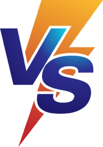 VS 决斗 橙子 梯度 激烈 蓝色 速度 引人注目的