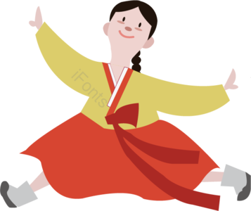  韩服 韩国服饰 韩式 传统 韩服 女性的 韩文字符