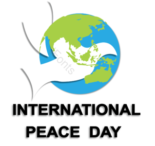 和平鸽 世界 和平 标签 插图 国际 和平日 地球